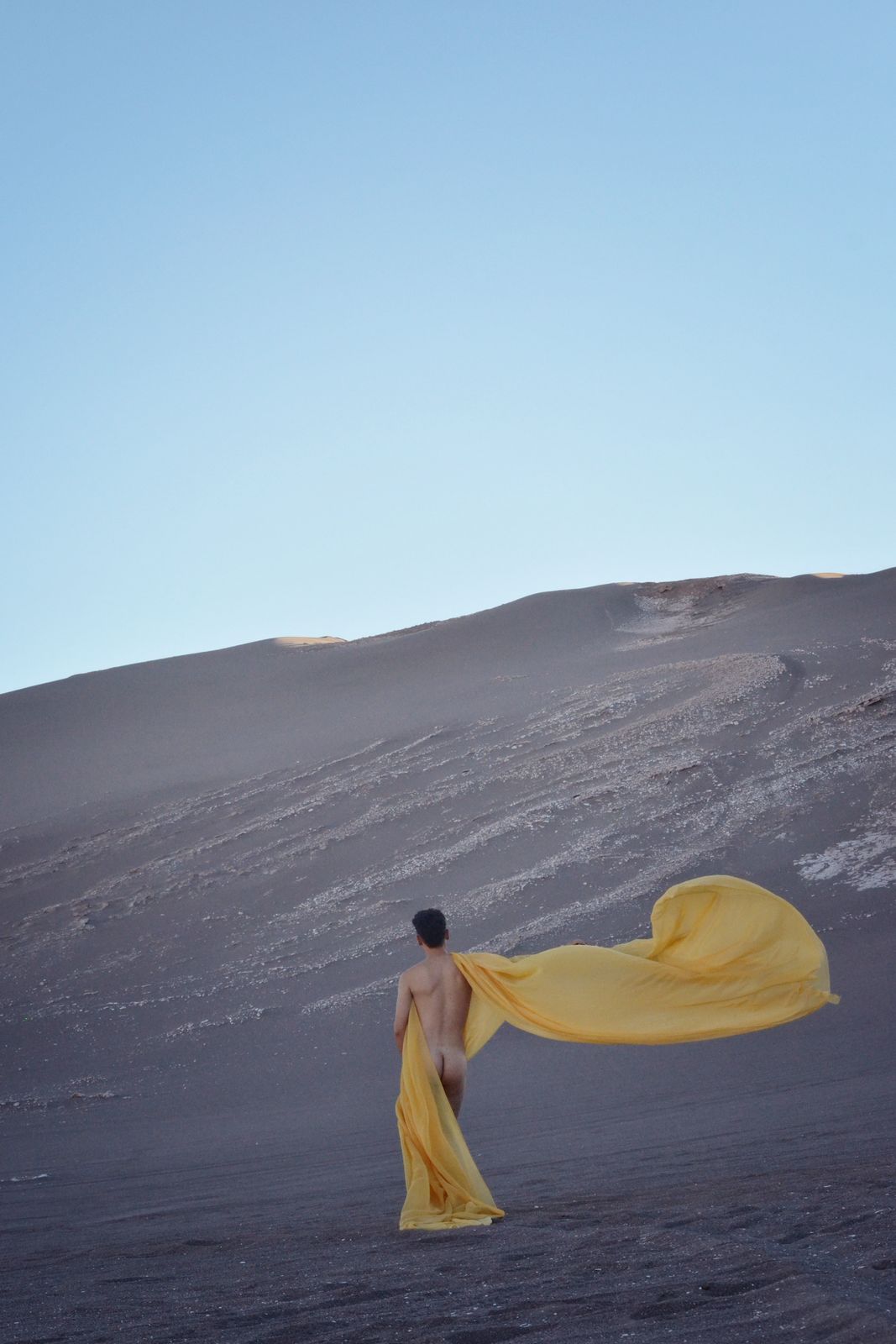 Yellow fabric, dune