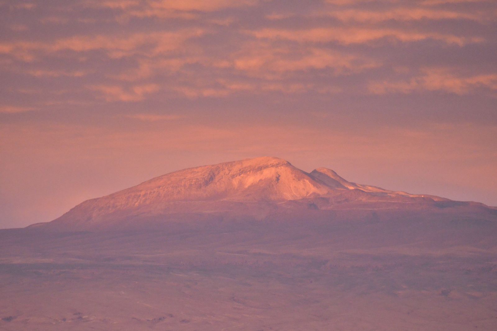 Pink volcano