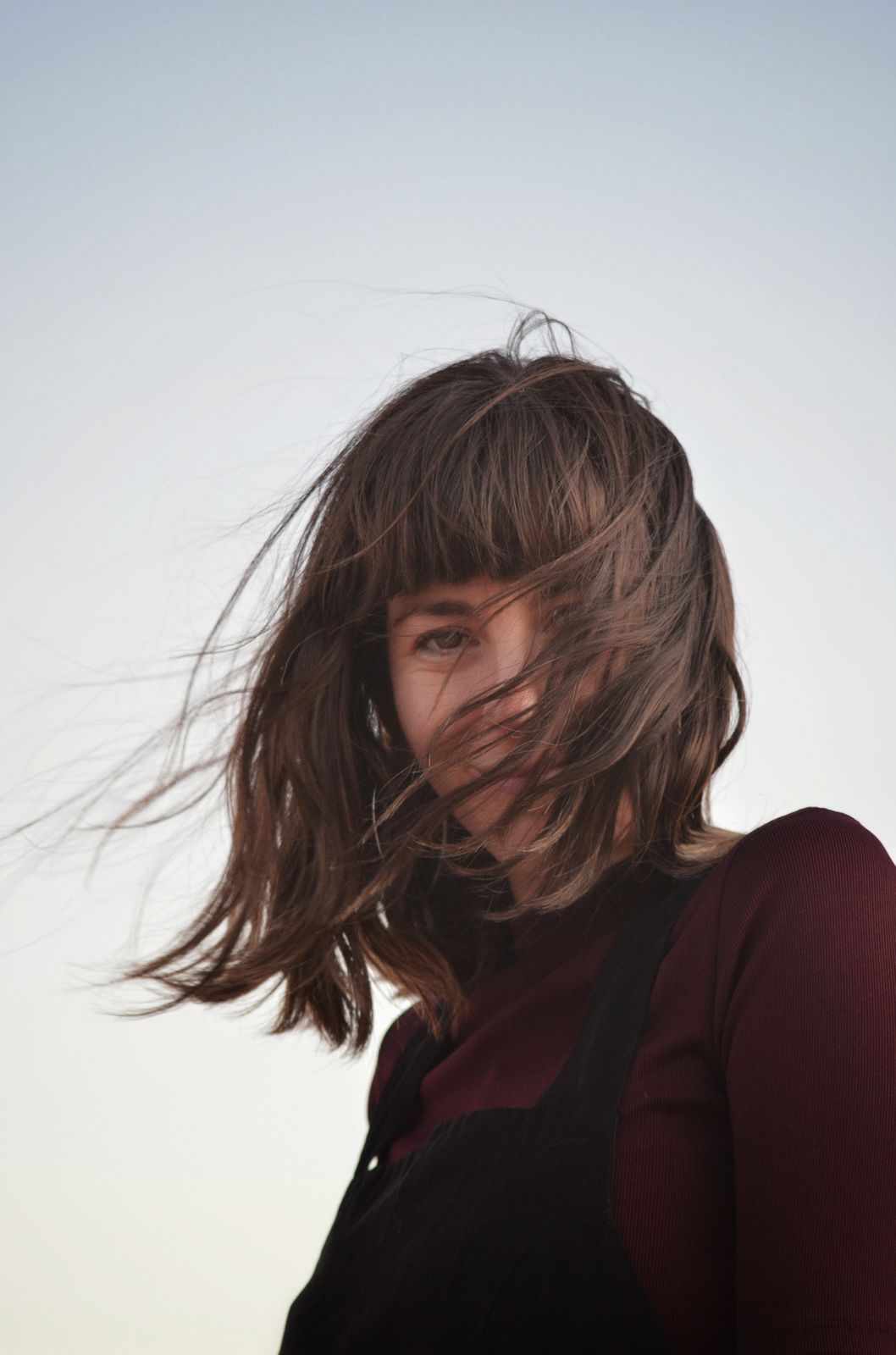 Hair in the wind